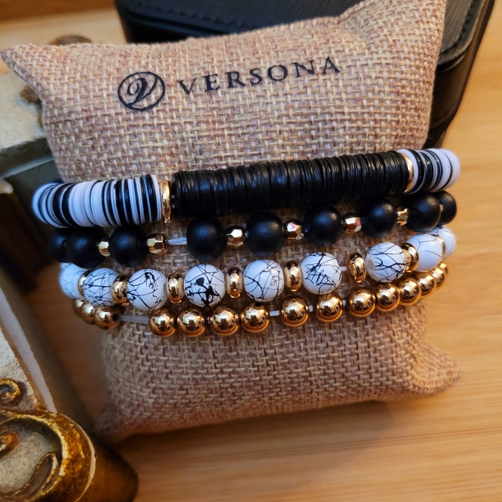 Versona Set of 4 Stretch Bracelets